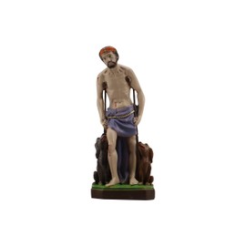 THE FAITH GIFT SHOP Saint Lazaro Statue - Hand Painted in Italy - Our Tuscany Collection -Estatua de San Lazaro 8"