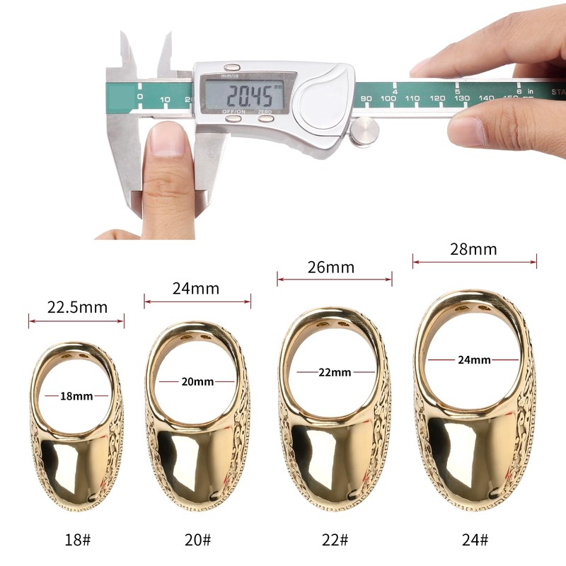 SPG Archery Thumb Ring - Hard Brass Thumb Draw Archery