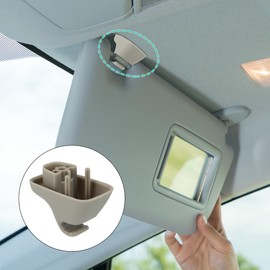 MACHSWON 1HS09BD1AA 2 Pcs Gray Sun Visor Retainer Clip Fits for Dodge for Ram 1500 2500 3500 4500 5500