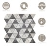 KASARO Peel and Stick Backsplash Tiles for Kitchen Wall, Mosaic