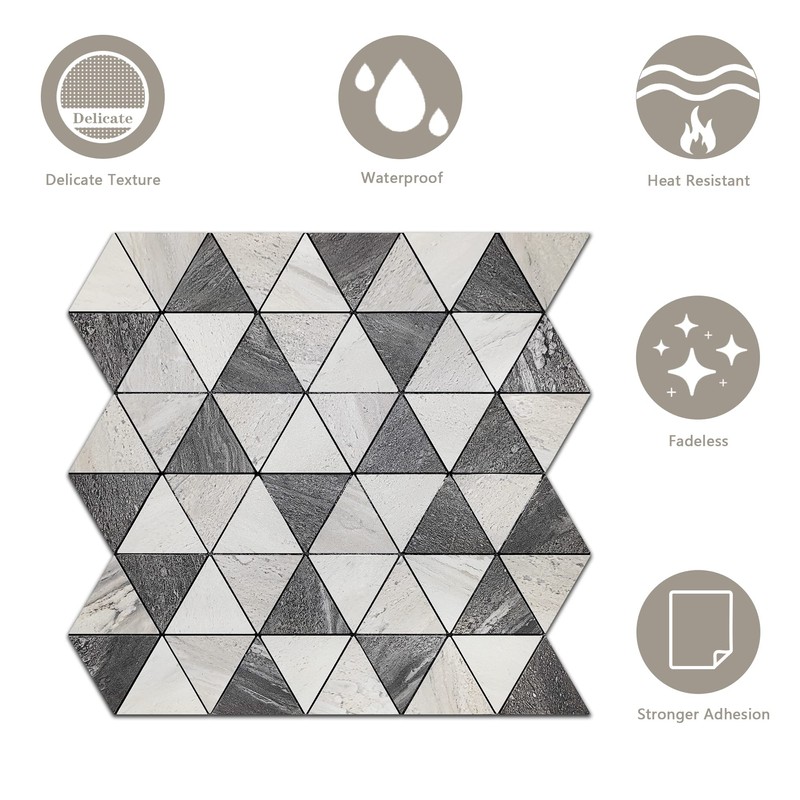 KASARO Peel and Stick Backsplash Tiles for Kitchen Wall, Mosaic