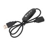 USB5V Thermostat Extension Cord Male in Female Out Flexible PVC