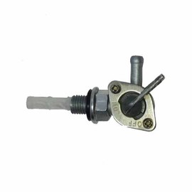 Petcock Fuel Valve Silver for Turning Fuel on Off Mini Chopper Pocket Bike and quad
