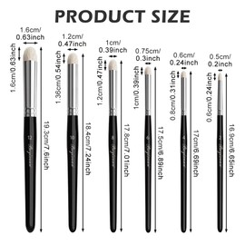 6 Pcs Dry Brush, Miniature Paint Brushes, Dry Brush Miniature Painting, Paint Set for Warhammer Miniature Citadel Model Paint, Hobby Detail Paint Brushes, Scale Model