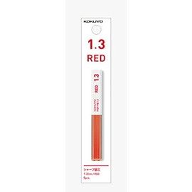 Kokuyo PSR-RE13-1P Sharp Lead (Hanging Pack) 0.05 inch (1.3 mm), Red Leads, Pack of 5