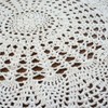 USTIDE Handmade Crochet Tablecloth 100% Cotton Soft Table Cloth Romantic