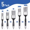 Bates- Paint Brushes, 5 Pack, Flat and Angle Paint Brushes