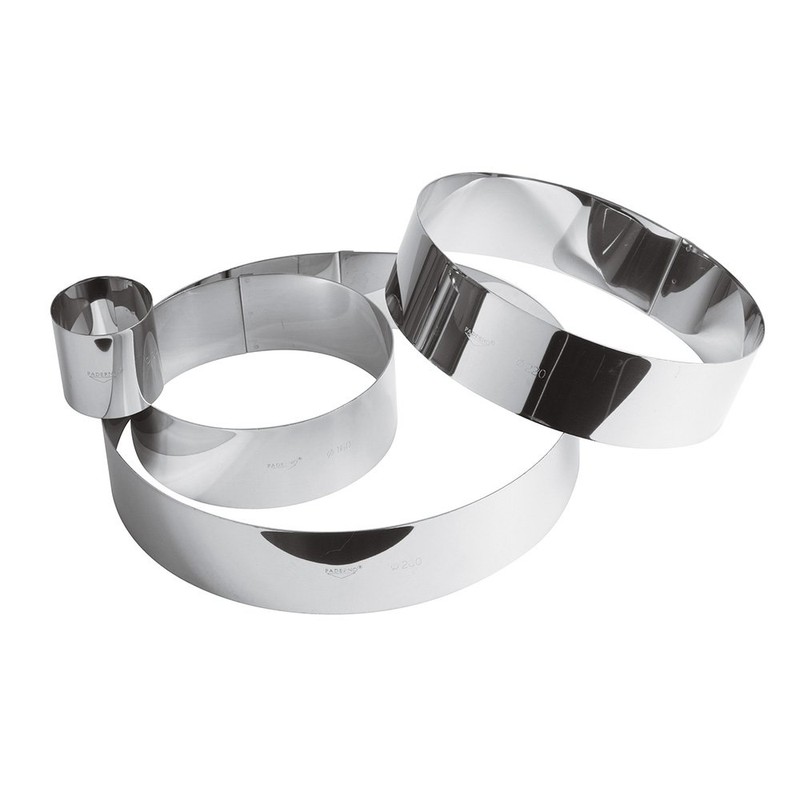 Paderno 47534-28 tortenring, Metall, grau, 28 cm