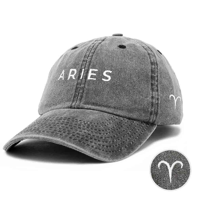DALIX Aquarius Dad Hat Embroidered Zodiac Astrology Cotton Baseball Cap