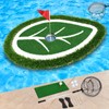 Chriiena Floating Golf Green for Pool, No Drifting Golf Chipping
