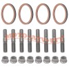 JINFANNIBI Titanium Exhaust Studs Nuts Manifold Gaskets Kit for Yamaha