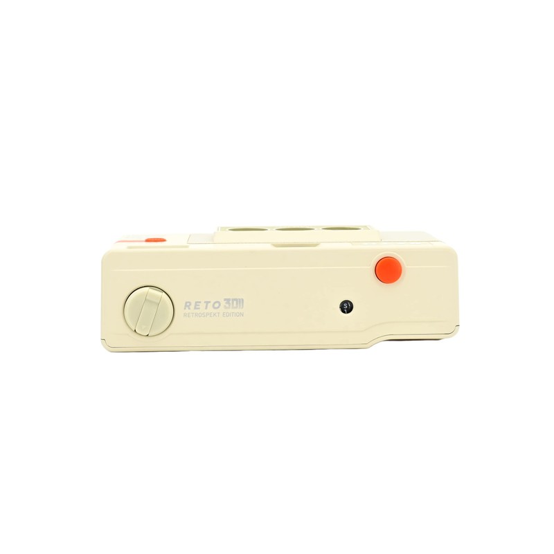 RETO3D Film Camera (White Retro Spectrum Edition)