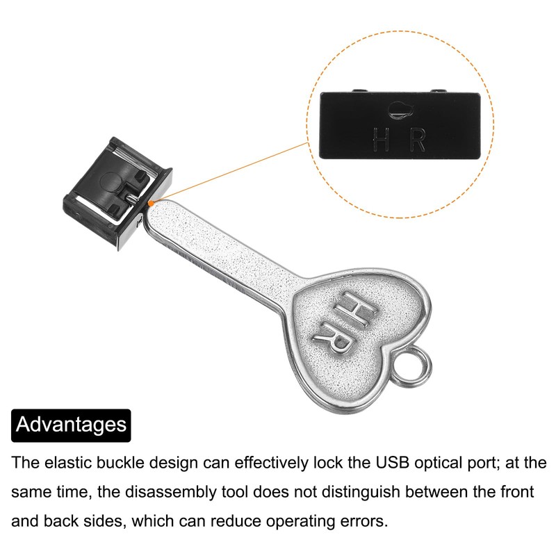MECCANIXITY 10pcs Port Blocker Locking USB Port/Dust PC Blocker with