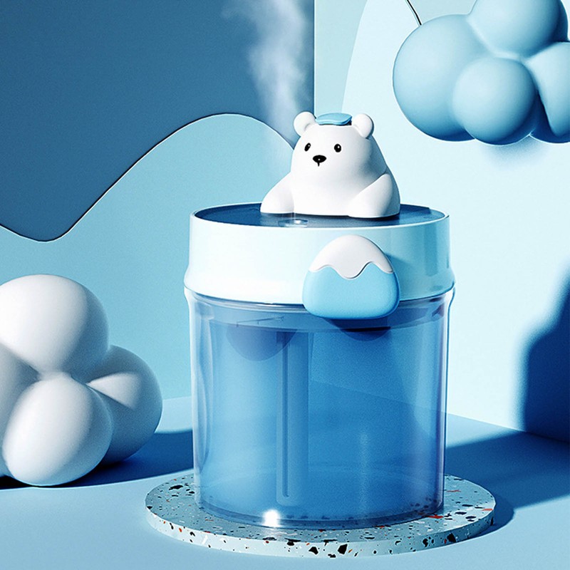 Portable USB Humidifier Cute Bear Shape Large Capacity Ultrasonic Mini
