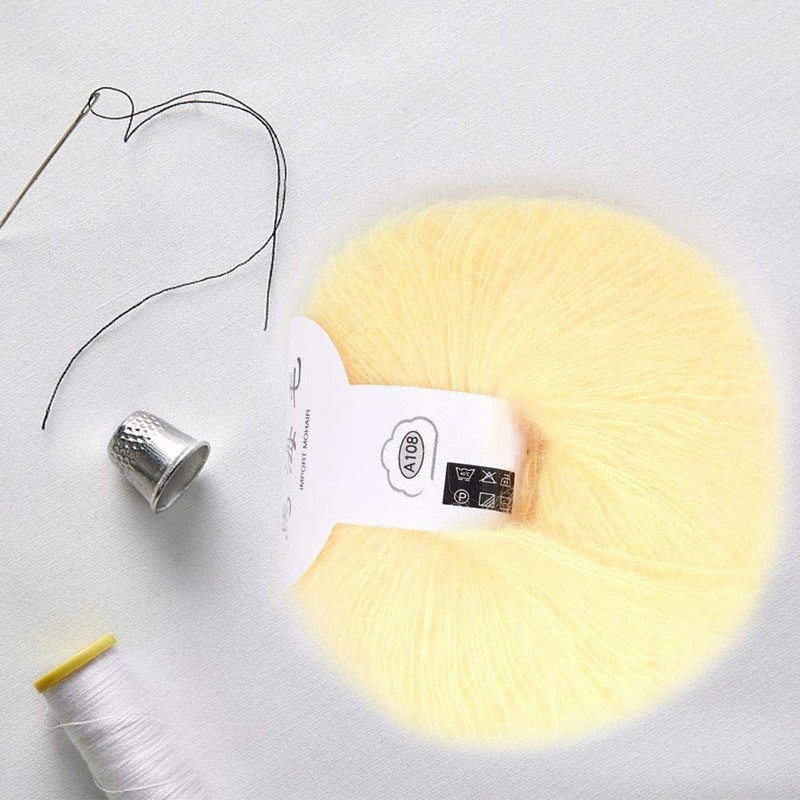 Soft Mohair Cashmere Wool Knitting Yarn Lightweight Hand Knitwear Yarn