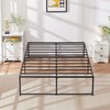 VECELO 18" Queen Size Tall Bed Frame Metal Platform/Mattress Foundation/No