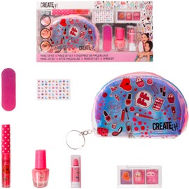 Create It! - 84510 - Make-Up Set for Girls - With Shiny Cosmetic Bag