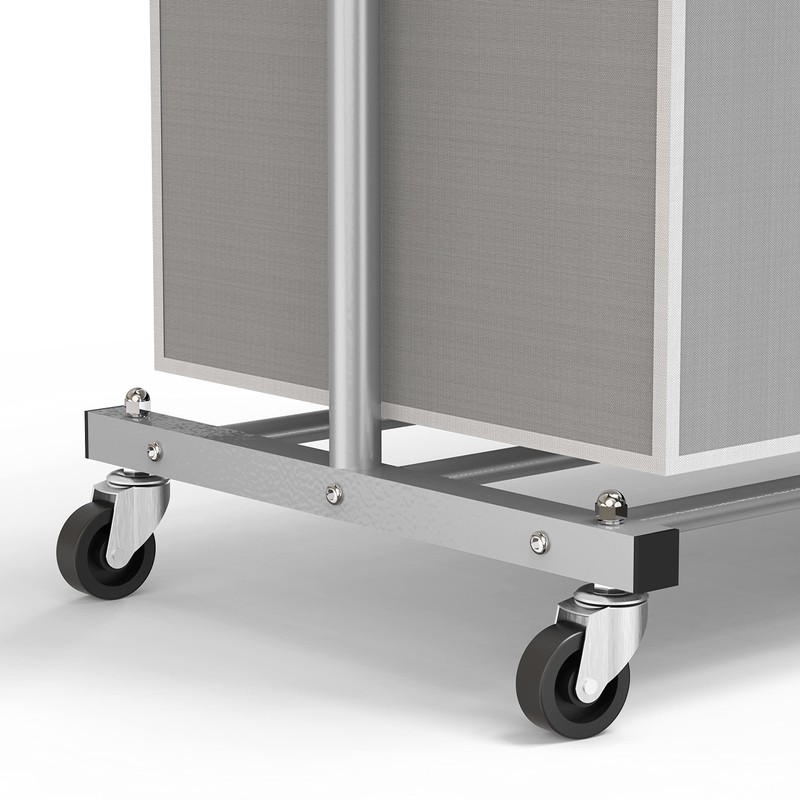 Simple Houseware 3 Bags Laundry Sorter with Extensible Clothes Hanging