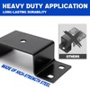 Lonffery Trailer Stake Pocket - 8PCS Trailer Side 2x4 Brackets