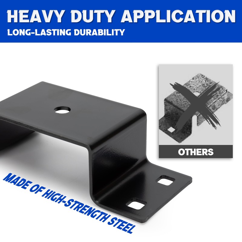 Lonffery Trailer Stake Pocket - 8PCS Trailer Side 2x4 Brackets