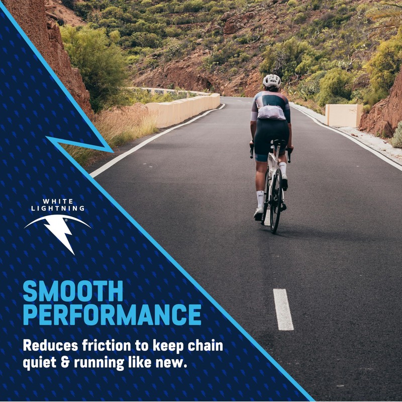 White Lightning Clean Ride Self-Cleaning Wax Bicycle Chain Lubricant –