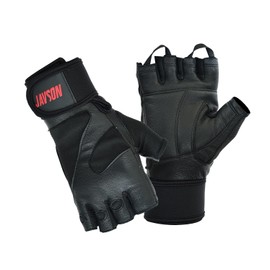 Weightlifting Gloves Genuine Leather for Men and Women Gym Gloves for Weightlifting, Crossfit, Deadlift, Training and Workout by JAVSON (S/M)