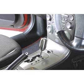 Napolex NAPOLEX LZ-51 Car Shift Knob, For Gate AT/MT Cars, LONZA Aluminum Knob, Stick, Titanium Silver, Compatible with Shaft Diameter 0.3 / 0.4 inches (8 / 10 / 12 mm), Easy Installation