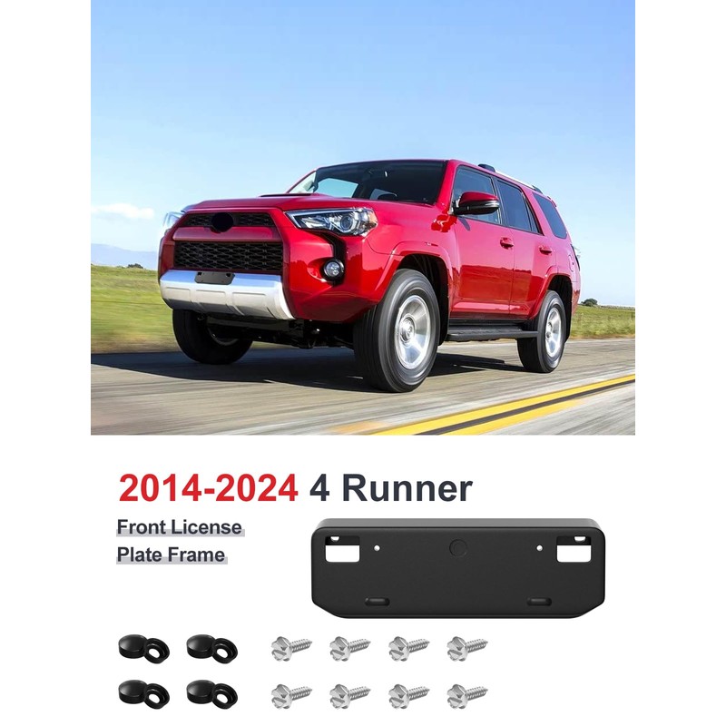 Front License Plate Frame for Toyota 4 Runner 2014-2024 Front
