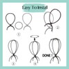 nevermindyrhead 2 Pack wig stand 6 Colors. Portable and collapsible,