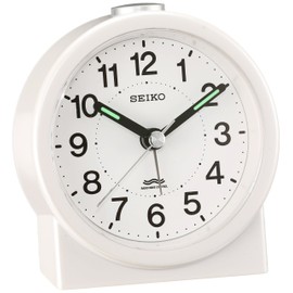 Seiko KR325W Alarm Clock, Radio, Analog White, Pearl