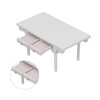 1: 12 Dollhouse Desk Wooden Modern Miniature Table Mini Writing