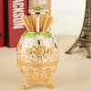 Automatic Rotating Press Toothpick Holder Box Dispenser Organizer Container Decoration