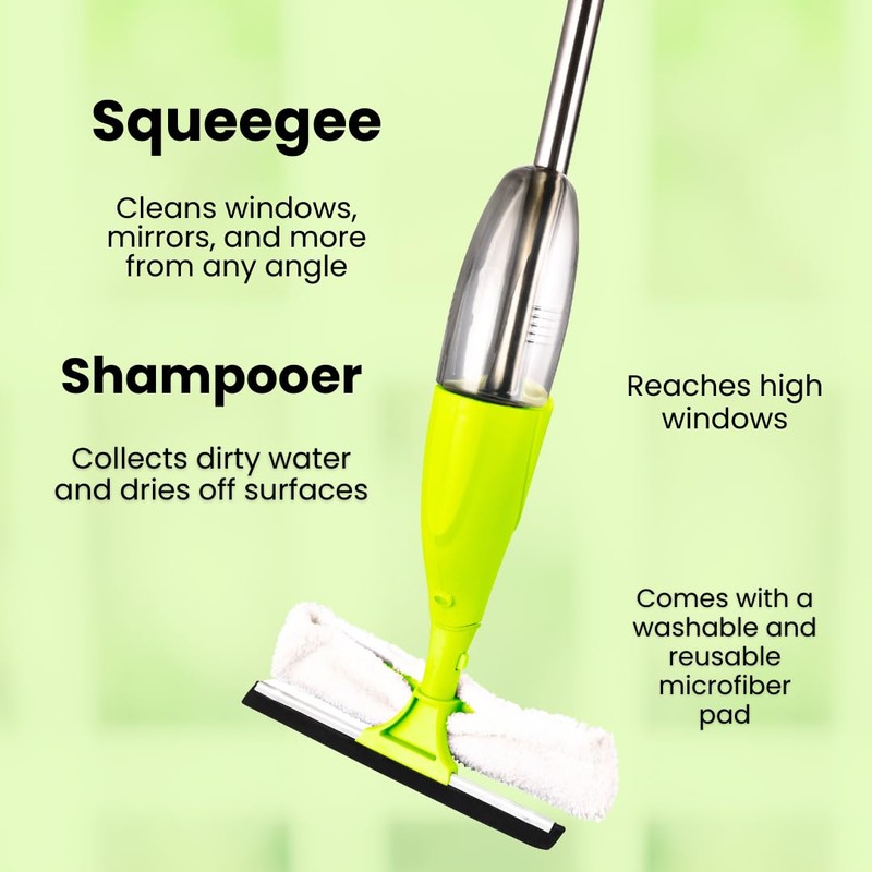 5-in-1 Multi-Purpose Cleaning Kit - Spray Mop, Sweeper, Duster, &