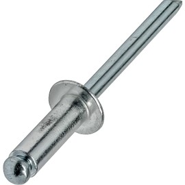 Pop Rivets 3/32" x 3/8" Aluminum Body Steel Mandrel Dome Head Blind Pack of 100 Fastener Set LS01085F