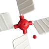 Replacement Sails for Garden Windmill. Ref: LARGE with RED centre.