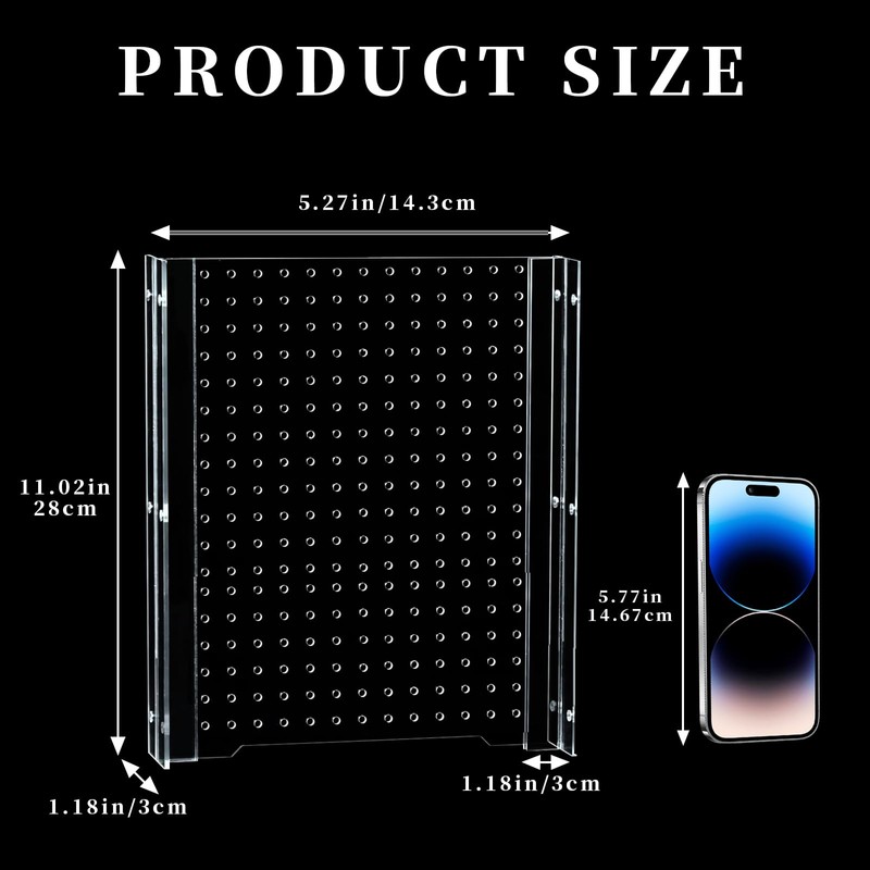 Fish Tank Divider, Transparent Acrylic Separator Plate with Suction Cups