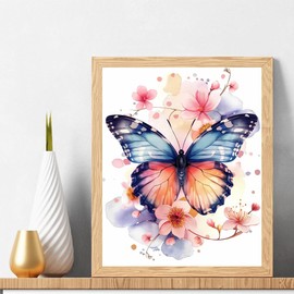 Natuyalo Paint by Numbers for Adults Beginner, Sunset Landscape Acrylic Easy Paint by Numbers Kits Natural Scenery Craft Kits for Adults Suitable for Home Wall Decoration Flameless 16x20 Inch