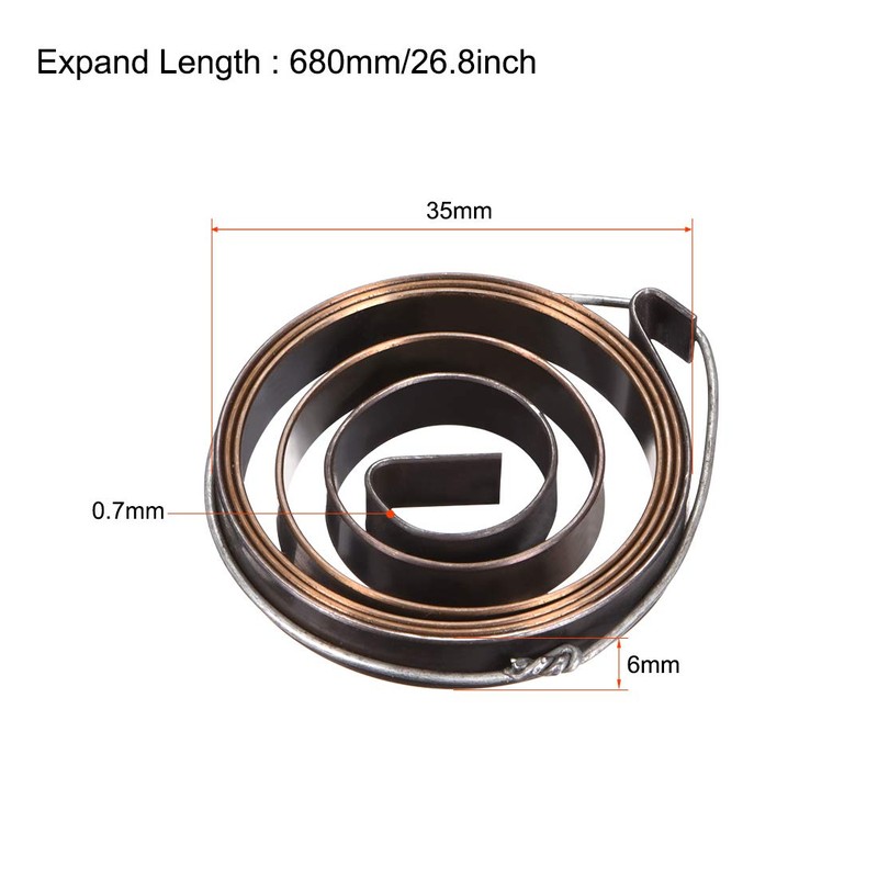 sourcing map Quill Feed Return Coil Spring Assembly 680 mm