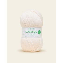 Sirdar, Loveful Recyled Acrylic Yarn, Stone, 100g