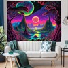 FENDROM Blacklight Galaxy Space Tapestry UV Reactive Astronaut Tapestry Trippy