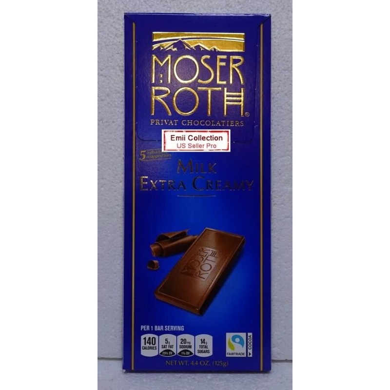 Moser Roth Privat German Chocolate Milk Extra Creamy 4.4oz 125g