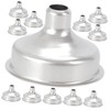 MAGICLULU 12Pcs Multi Function Stainless Steel Mini Funnels for Liquid