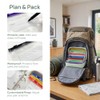 Waterproof Pill Organizer Pouch Set with 14 Color-Coded Pouches