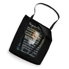 Brahms Lovers Hungarian Dances Portrait & Signature Music Tote Bag