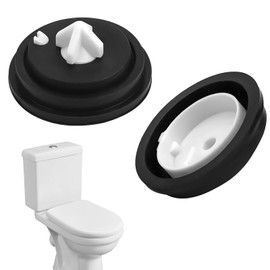 Pack of 2 Cistern Replacement Parts, Tece Filling Valve, Cistern Seals, Wisa Cistern Replacement Parts, Filling Valve for Cistern, Sealing Membrane Float Valve, for Cisterns (Black)