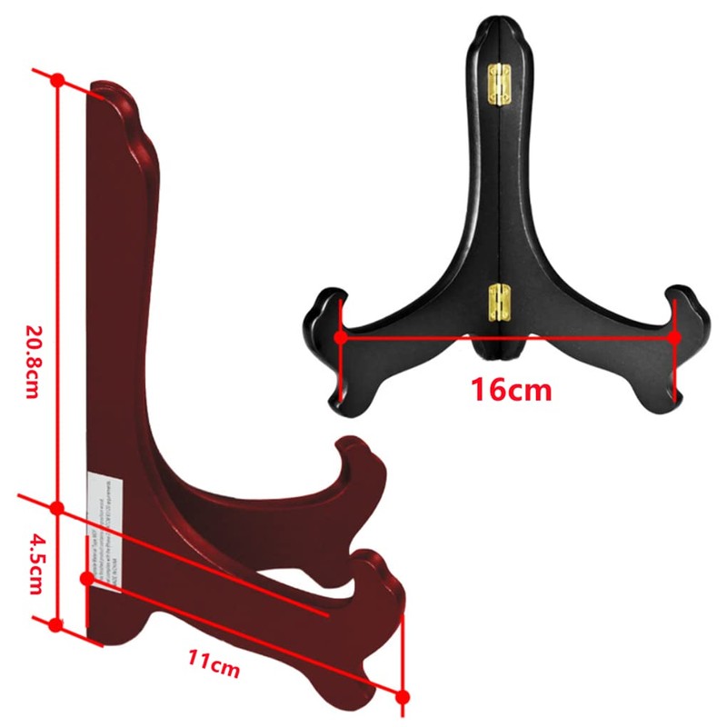 DUOLEIMI Frame Stand Dish Stand, Wooden Display Stand, Picture Frame,