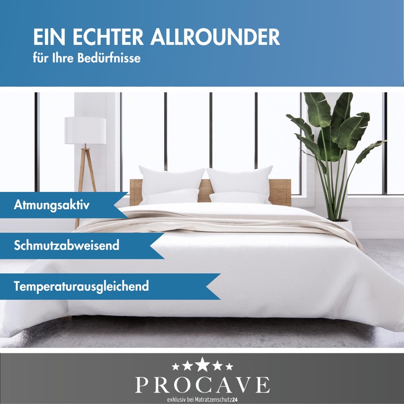 Procave Mattress Cover Terry Cloth Unquilted