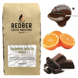 Redber Colombia Excelso Huila, Coffee Roasted to Order (Dark, Beans) (1kg)
