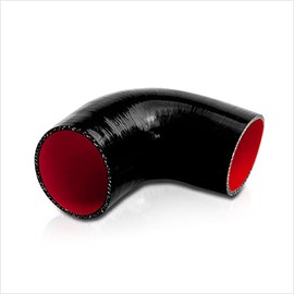 2.75 to 3 Inch 90 Degree Elbow Silicone Hose Reducer Coupler for Air Intake/Intercooler,Black
