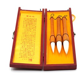 CENPEK Chinese Calligraphy Brush Set Writing Drawing 3 Pieces Japanese Kanji Sumi Brush Pen for Professional Beginners
